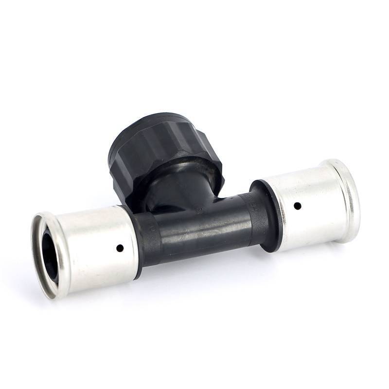 Тройник пресс с внутренней резьбой Henco PVDF 26х3/4х26 мм 13PK-260526