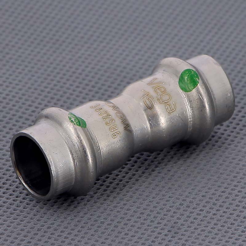 Муфта пресс Viega Sanpress Inox 15 мм нержавеющая сталь 436155