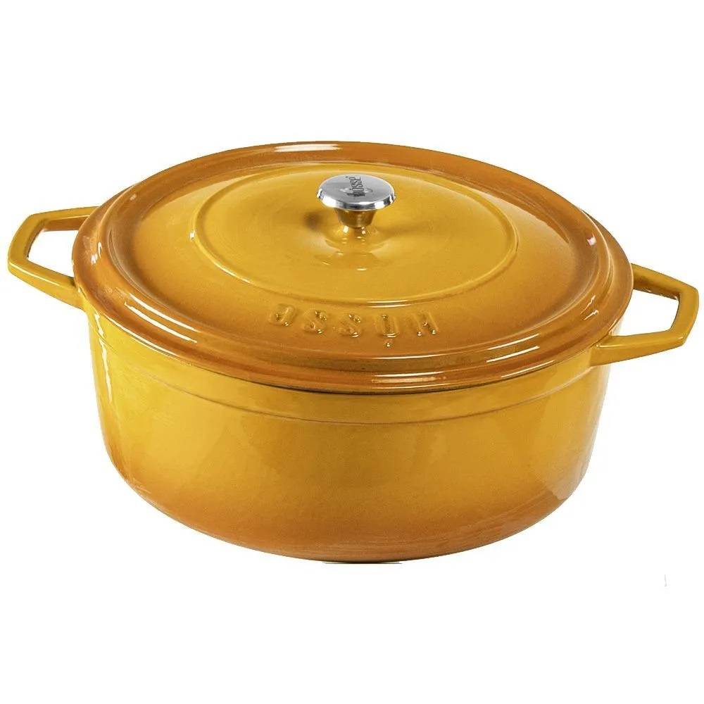 Кастрюля глубокая Hascevher Yeni Derin 28 см желтая A902528