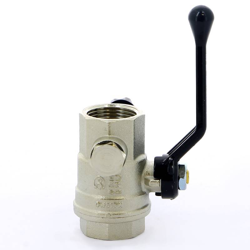 Кран шаровой Bugatti Oregon 330 ВВ с дренажным вентилем и заглушкой рычаг 3/4 03300024