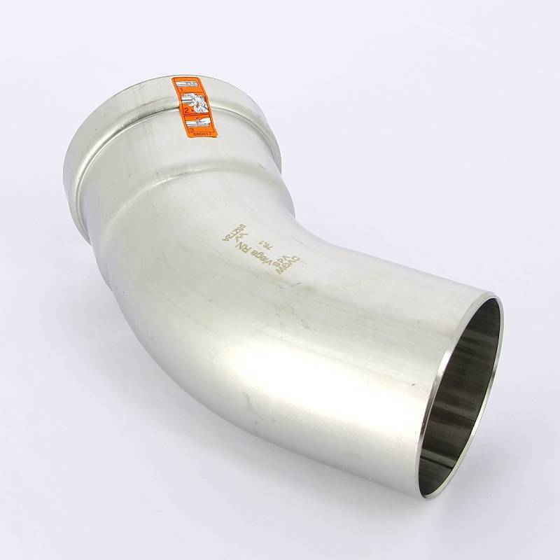 Угольник-вставка 45° пресс Viega Sanpress Inox XL 76.1 мм нержавеющая сталь 482688