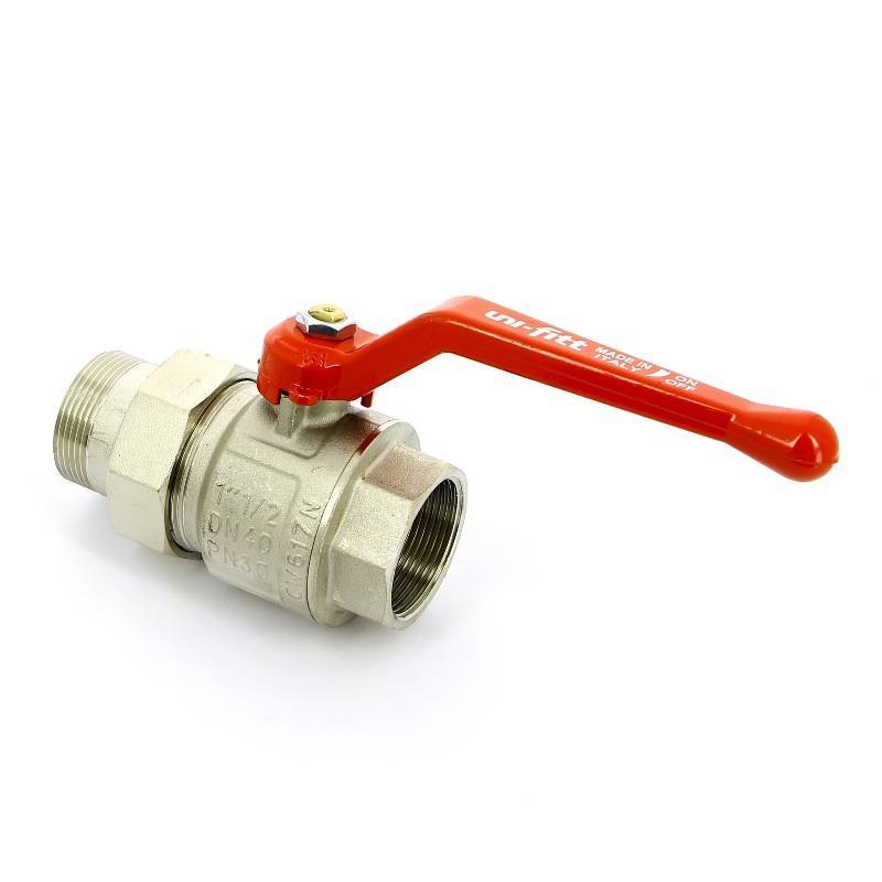 Кран шаровой полнопроходной Uni-Fitt Etalon рычаг с разъемным соединением 1 1/2 НВ 113L6000
