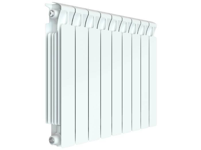 Радиатор биметаллический RIFAR Monolit 500 9 секций боковое подключение белый R-MN-500-09 RAL 9016