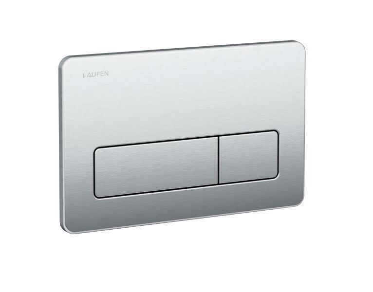 Клавиша смыва Laufen AW2 INOX нержавеющая сталь 8.9566.2.000.000.1