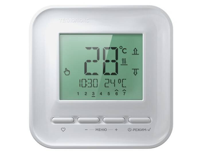 Терморегулятор цифровой Теплолюкс 515 белый 2176930