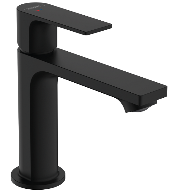 Смеситель для раковины Hansgrohe Rebris E 80 CoolStart черный матовый 72559670