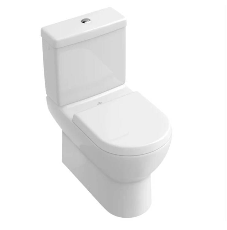 Унитаз напольный Villeroy & Boch Subway CeramicPlus 370х670х400 мм альпийский белый 661010R1