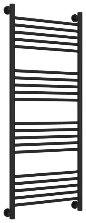 Водяной полотенцесушитель Сунержа Богема прямая 1200x500 мм чёрный матовый 3102201250