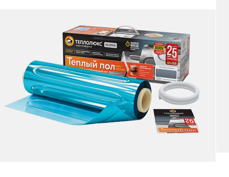 Мат нагревательный Теплолюкс Alumia 600 Вт 4.0 кв. м 2206810