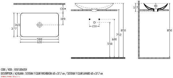 Раковина мебельная Allen Brau Fantasy 60 см белый 4.11016.20