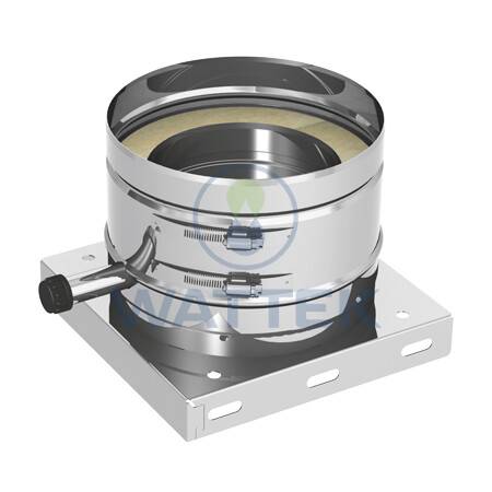 Пластина основания с боковым выпуском конденсата Jeremias 200 мм 5PS