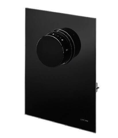 Крышка для Oventrop Unibox T-RTL с термостатом черное стекло 1022778