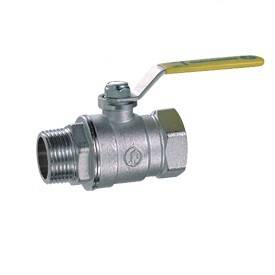 Кран шаровой Giacomini R254DL 1 ВН ручка-рычаг желтый R254LX025