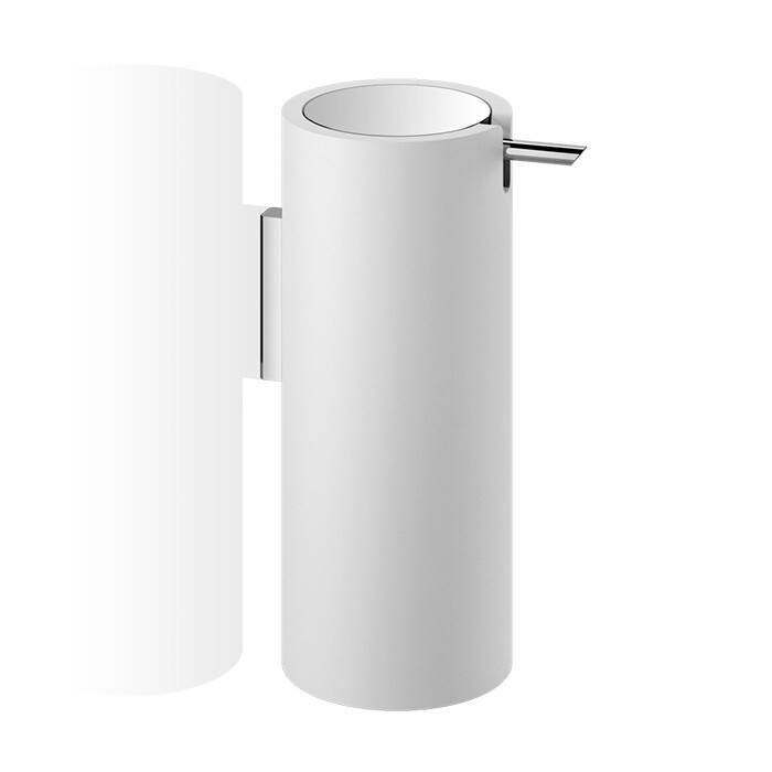 Дозатор для жидкого мыла Decor Walther Stone WSP настенный белый матовый / хром 0972254
