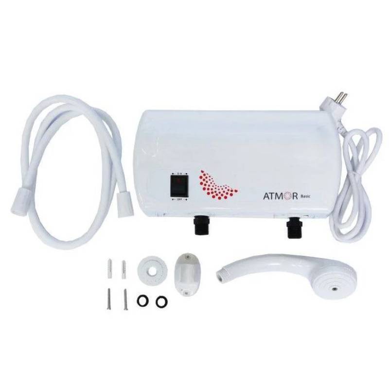 Водонагреватель электрический проточный Ariston Atmor Basic 5 кВт душевая лейка 3520064