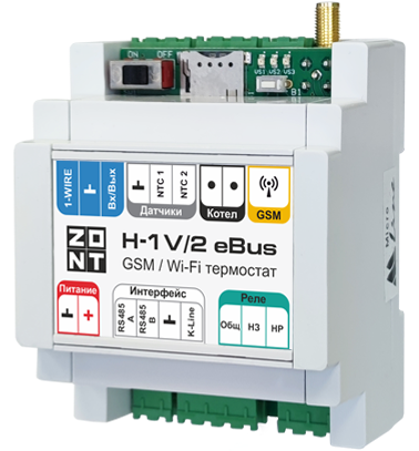 Блок дистанционного управления котлом ZONT H-1V/2 eBUS