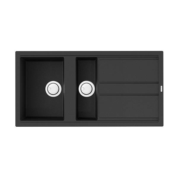 Кухонная мойка Omoikiri Kitagawa 100-2-GB Artceramic 100x51 см графит 4993805