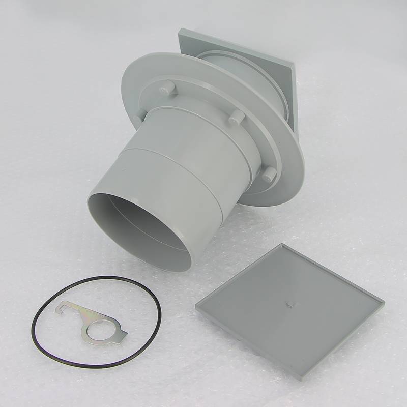 Трап McAlpine MRFG3V-110 115x115 мм вертикальный выпуск 110 мм сухой затвор MRFG3V-110