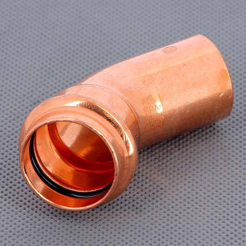 Угол-вставка 45° пресс Viega Profipress 28 мм медь 292522