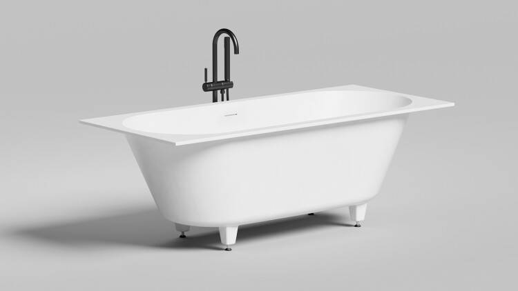 Ванна Salini Ornella Axis Kit 1700x750x600 мм белый матовый 103523M