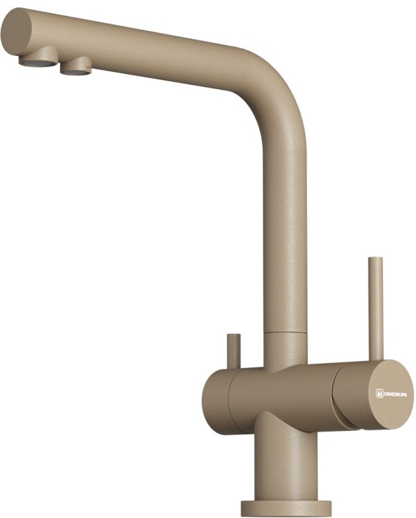 Смеситель для кухни OMOIKIRI Nagano-P под фильтр с вытяжным изливом карамель 4974217