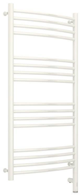 Полотенцесушитель электрический Сунержа Богема 3.0 выгнутая 1000x500 мм МЭМ нижнее справа белый 1258031050