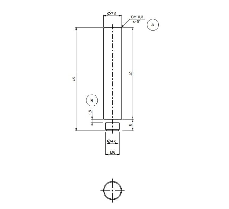 Ручка Quadro design Source 40 мм цвет сталь брашированная LV121/MAN-AS