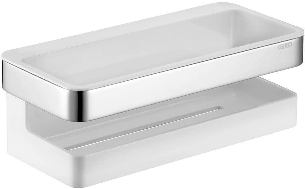 Корзинка для душа KEUCO Edition Moll белая хром 12758010000