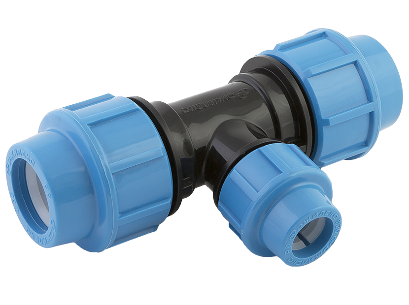 Тройник компрессионный переходной ДЖИЛЕКС ПНД 32х20х32 мм 9011