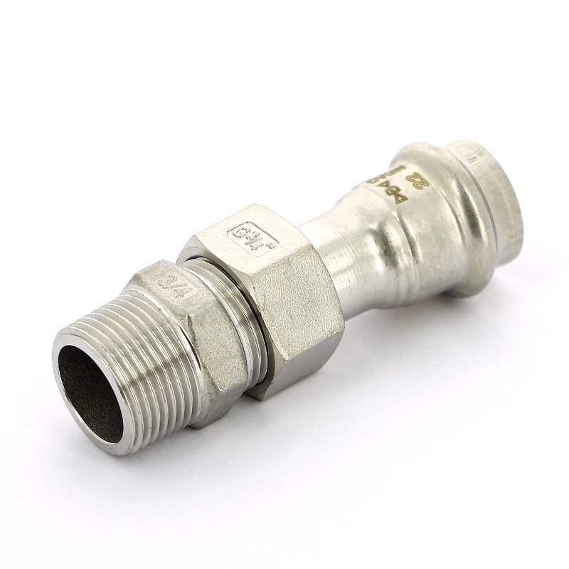 Муфта разборная IBP B-Press Inox 22 мм x 3/4 НР нержавеющая сталь PS4331G0220600