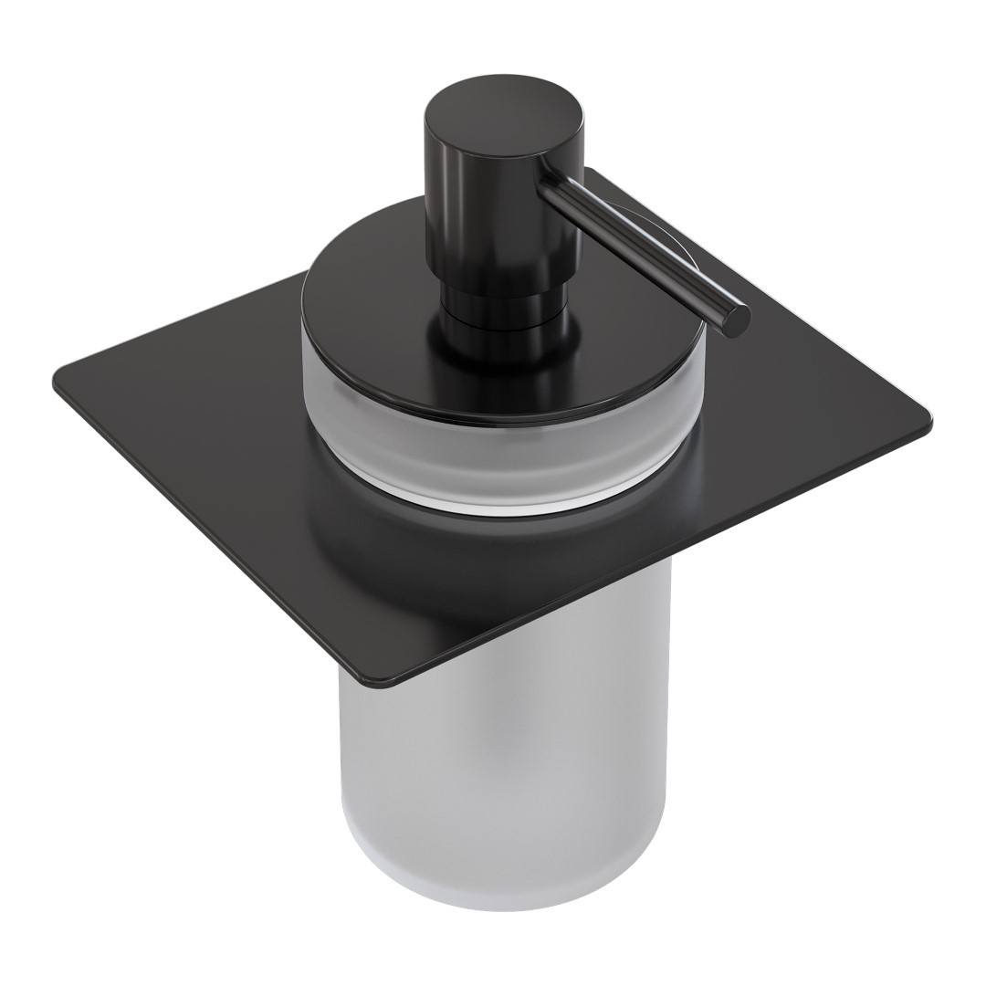 Дозатор для жидкого мыла встраиваемый Boheme Space глянцевая оружейная сталь 10966-SGM-DISP