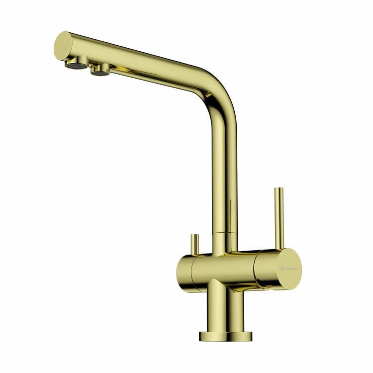 Смеситель для кухни OMOIKIRI Nagano светлое золото 4994178
