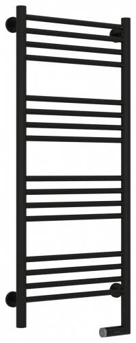 Полотенцесушитель электрический Сунержа Богема 2.0 прямая 450x1062 мм нижнее справа МЭМ черный матовый 3152051040