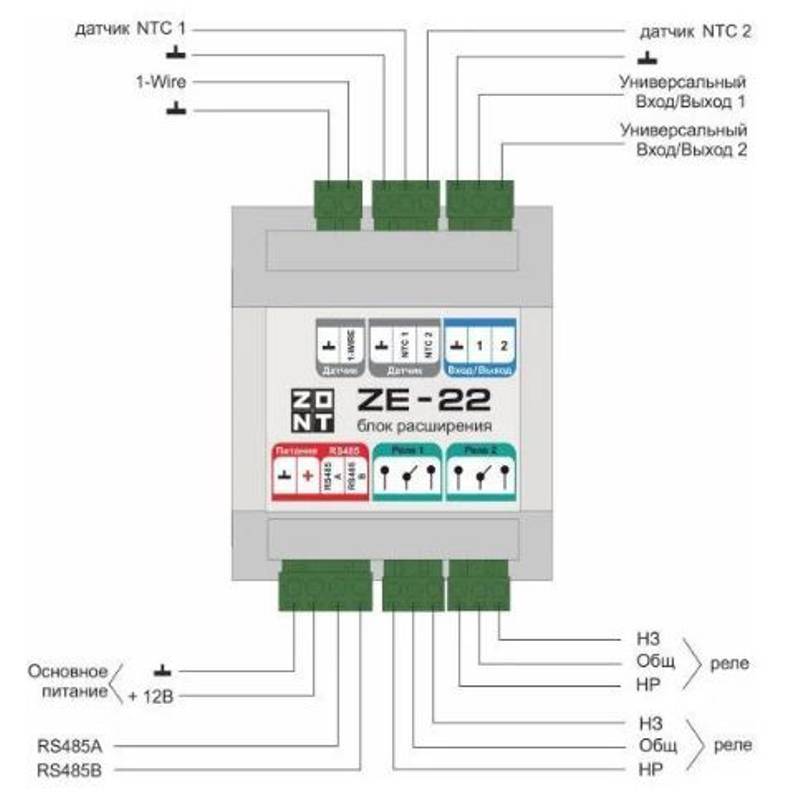 Блок расширения ZONT ZE-22 для контроллера H2000+ PRO ML00005703