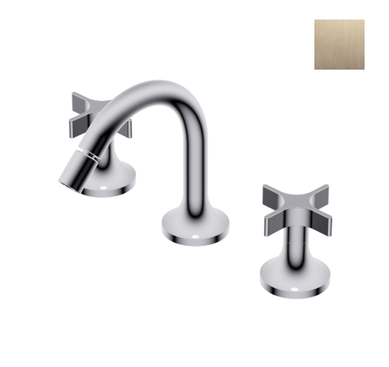 Смеситель для биде Ritmonio Diametro35 Cross Brushed Champagne PR53BE202CHX
