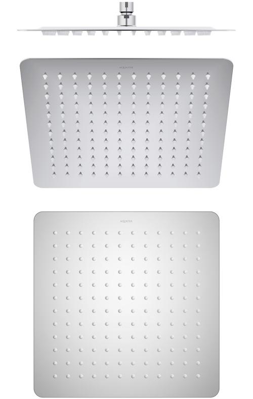 Верхний душ Aquanet AQ2074CR квадратный 300х300х2 мм хром AQ2074CR