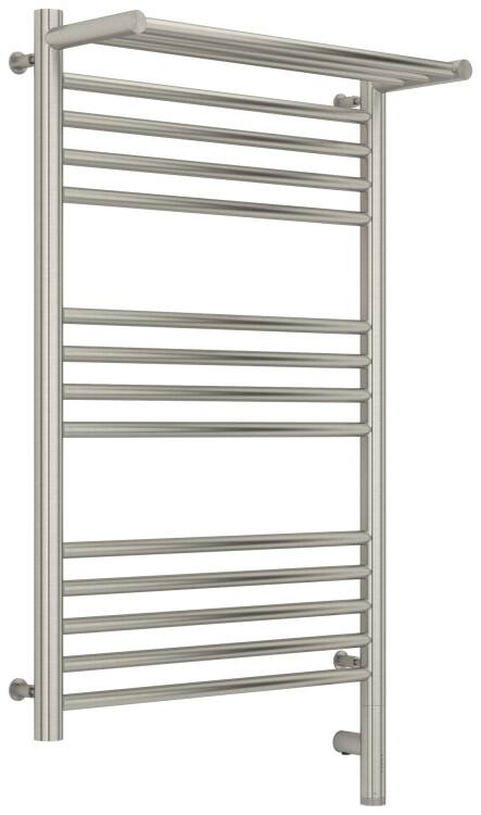 Полотенцесушитель электрический Сунержа Богема 3.0 с 1 полкой 800x500 мм МЭМ нижнее справа сатин 07158078050