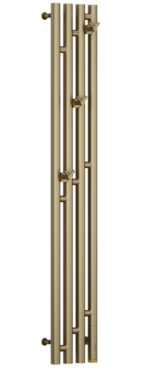 Полотенцесушитель электрический Сунержа Кантата 3.0 1200x191 мм МЭМ правый золотой шелк 32-5847-1216