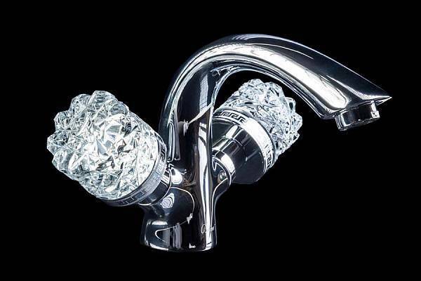 Смеситель для раковины Boheme Crystal двуручковый хром 271-CRST