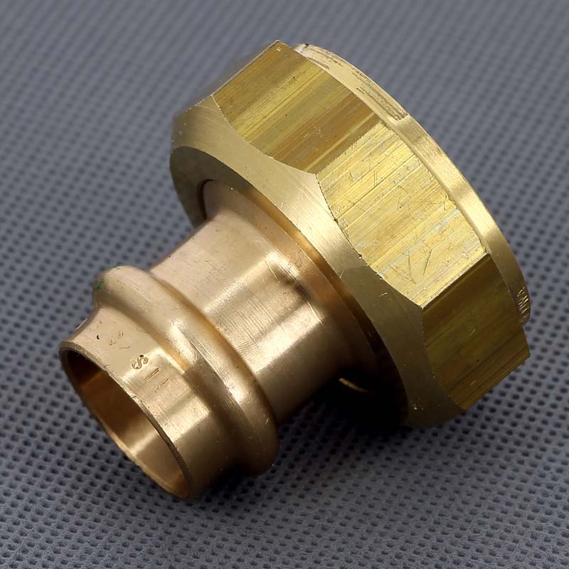 Муфта пресс с накидной гайкой Viega Sanpress 22x1 1/4 бронза 367015