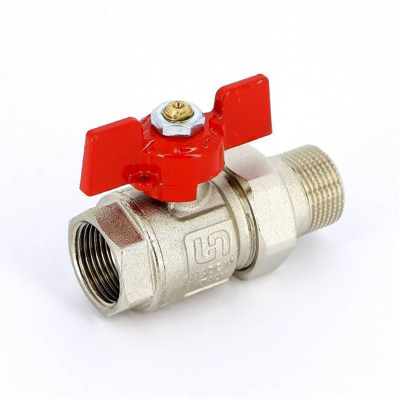 Кран шаровой Uni-Fitt 3/4 НВ полнопроходной бабочка с разъемным соединением 113T3000