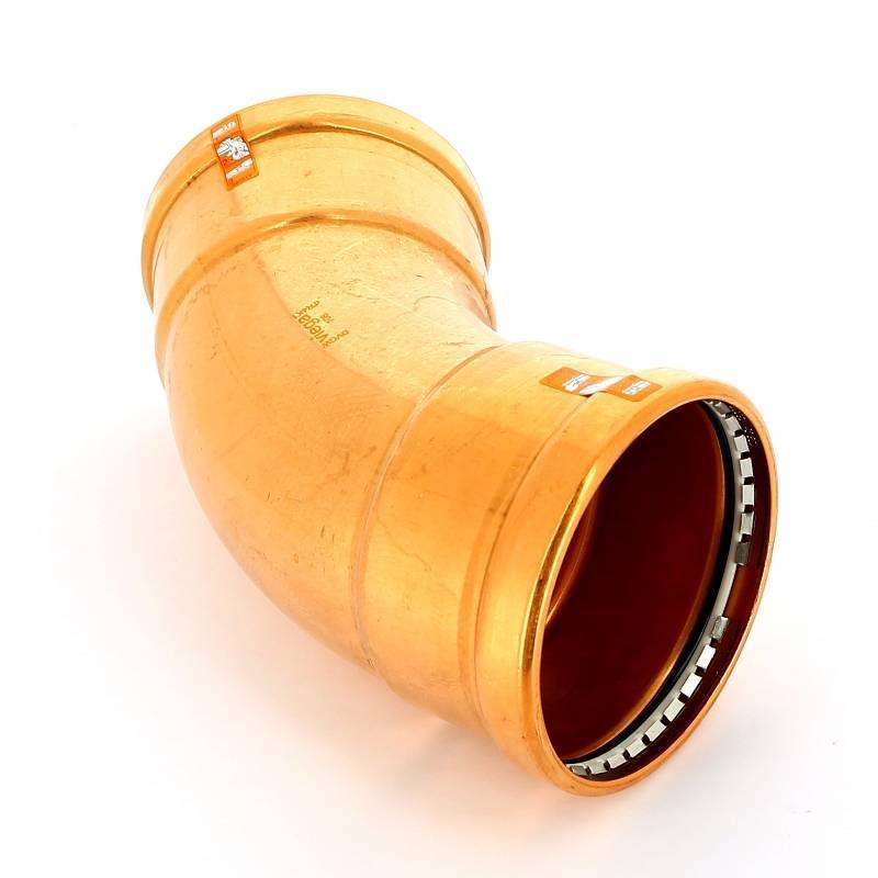 Угол пресс 45° Viega Profipress 108 мм медь 476922