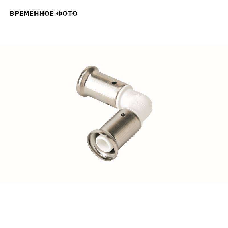 Угольник пресс PVDF Henco 90° 16x16 мм белый 1PKW-1616