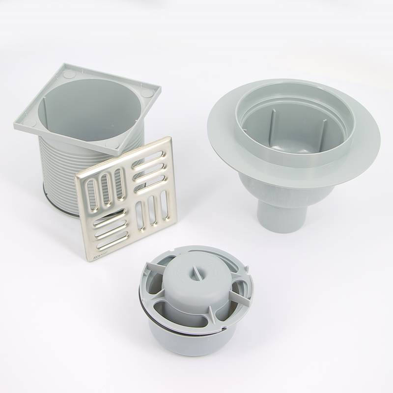 Трап для душа Alca 105х105 мм вертикальный выпуск 50 мм нержавеющая сталь APV2