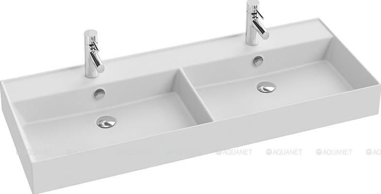 Раковина-столешница двойная Jacob Delafon Vivienne 120 см белая EXBL112-00
