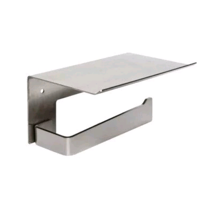 Бумагодержатель Mediclinics Aura с полкой 160х103х84 мм матовая сталь AI2003CS