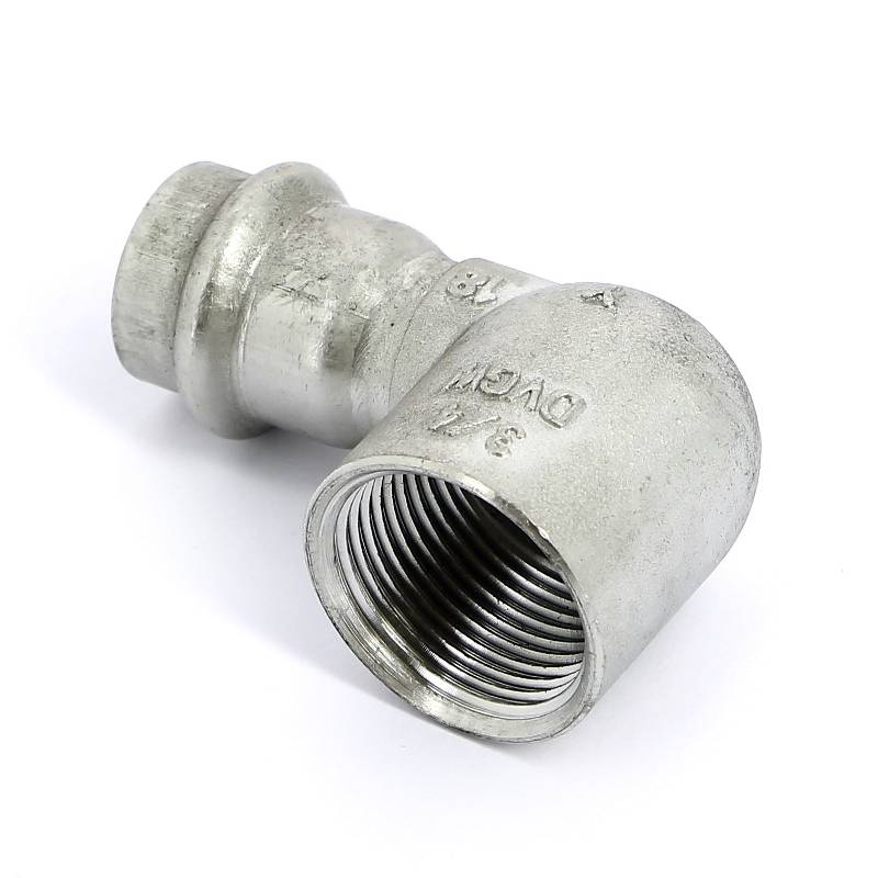 Угол 90° пресс-В компактный нержавеющая сталь Viega Sanpress Inox 18х3/4 437008