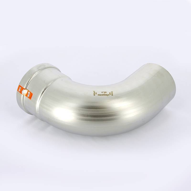 Угол-вставка 90° пресс Viega Sanpress Inox XL 88.9 мм нержавеющая сталь 482633