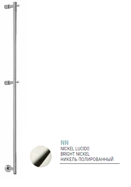 Полотенцесушитель электрический Margaroli Arcobaleno 27.5x1545x139 мм Box цвет Bright Nickel 516155NNB