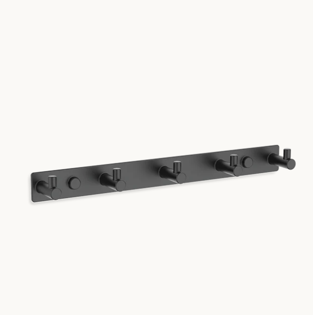 Планка с 5 крючками Decor Walther Basic 300x40x30 мм черный матовый 0530560